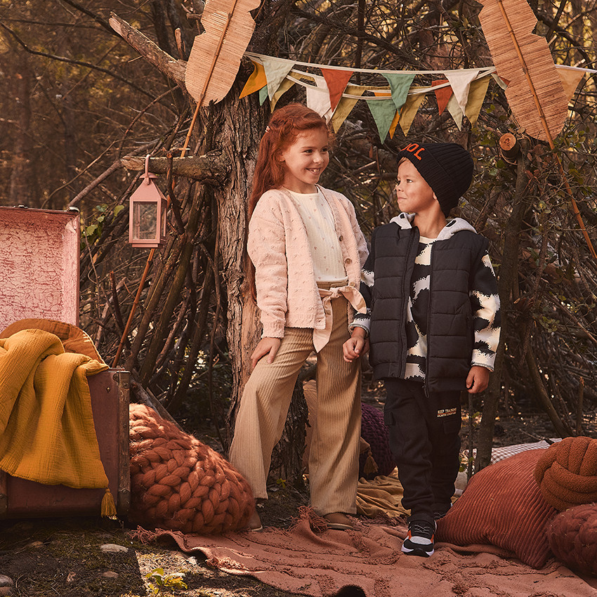 T-shirt μακρυμάνικο από πλεκτό με σχέδιο καρδιά για κορίτσι 