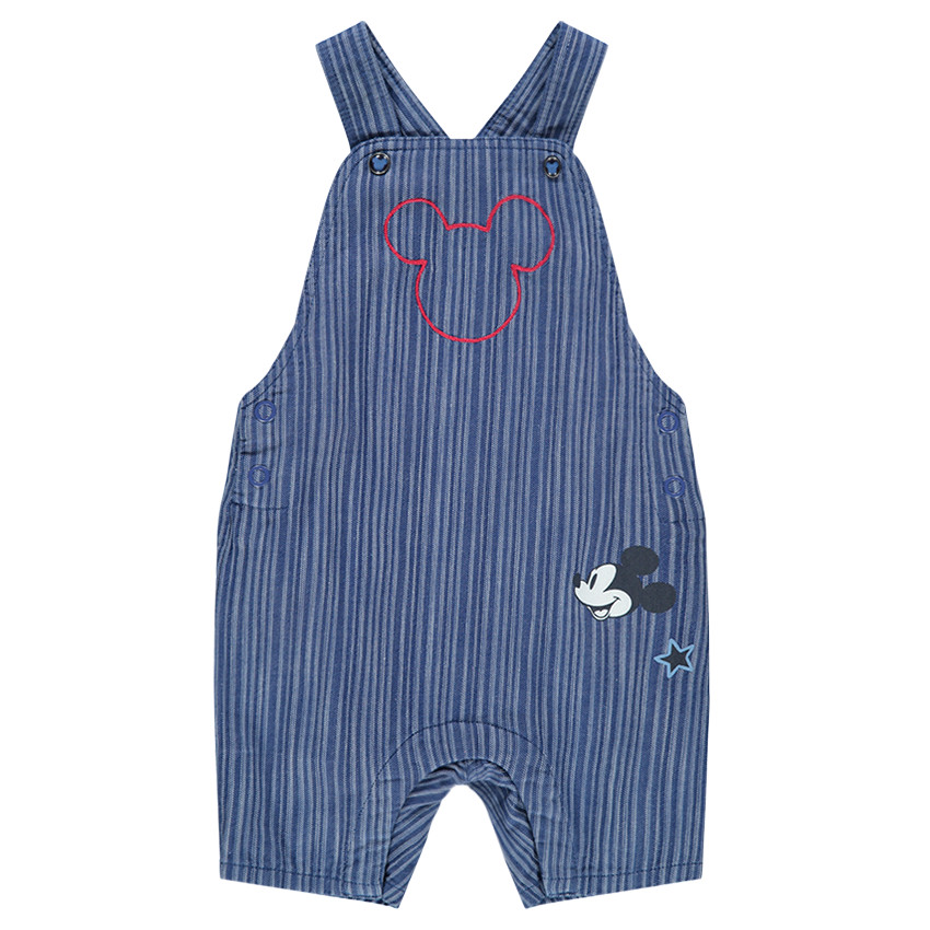 Σαλοπέτα με λεπτές κάθετες ρίγες και μπαλώματα Μίκι ©Disney 