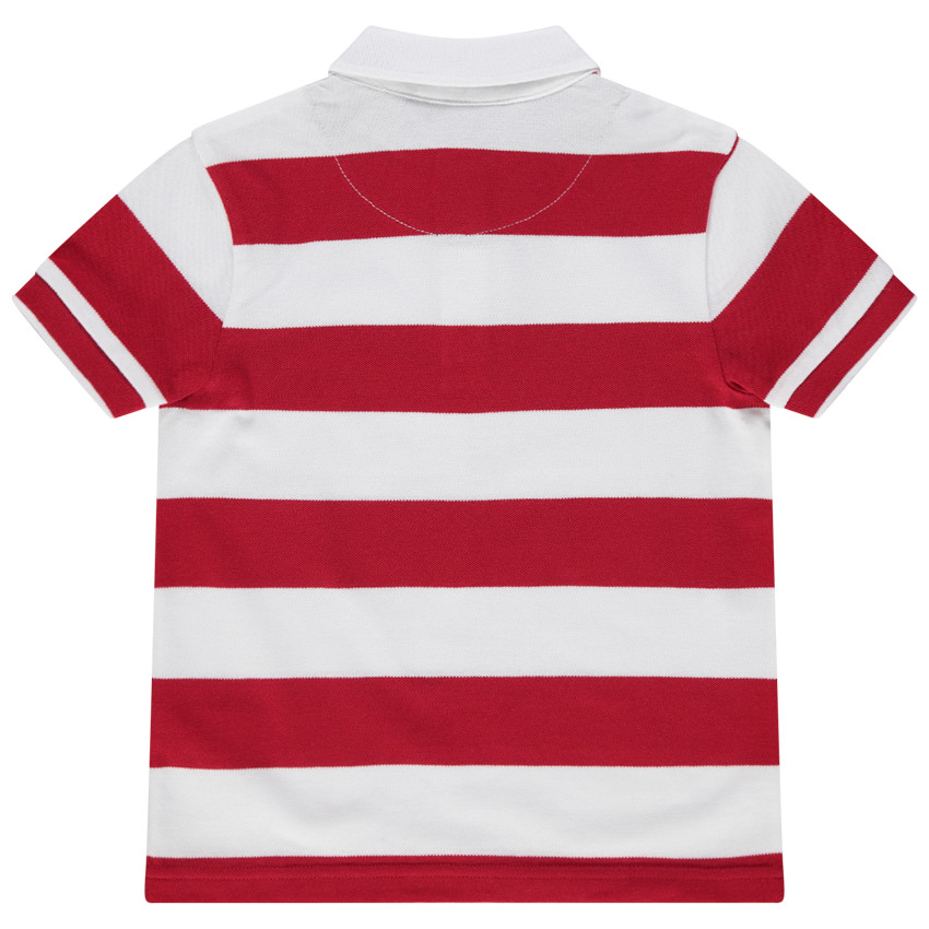 Polo κοντομάνικο με ρίγες από οργανικό βαμβάκι  