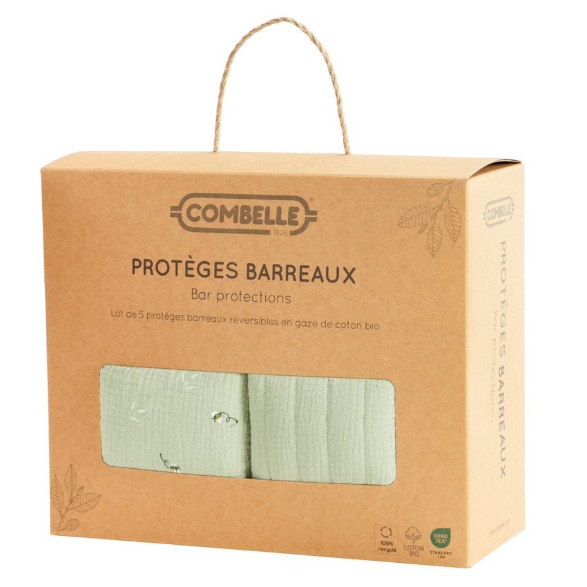 Σετ 5 ρυθμιζόμενα προστατευτικά κάγκελων Promenade Bucolique πράσινο 