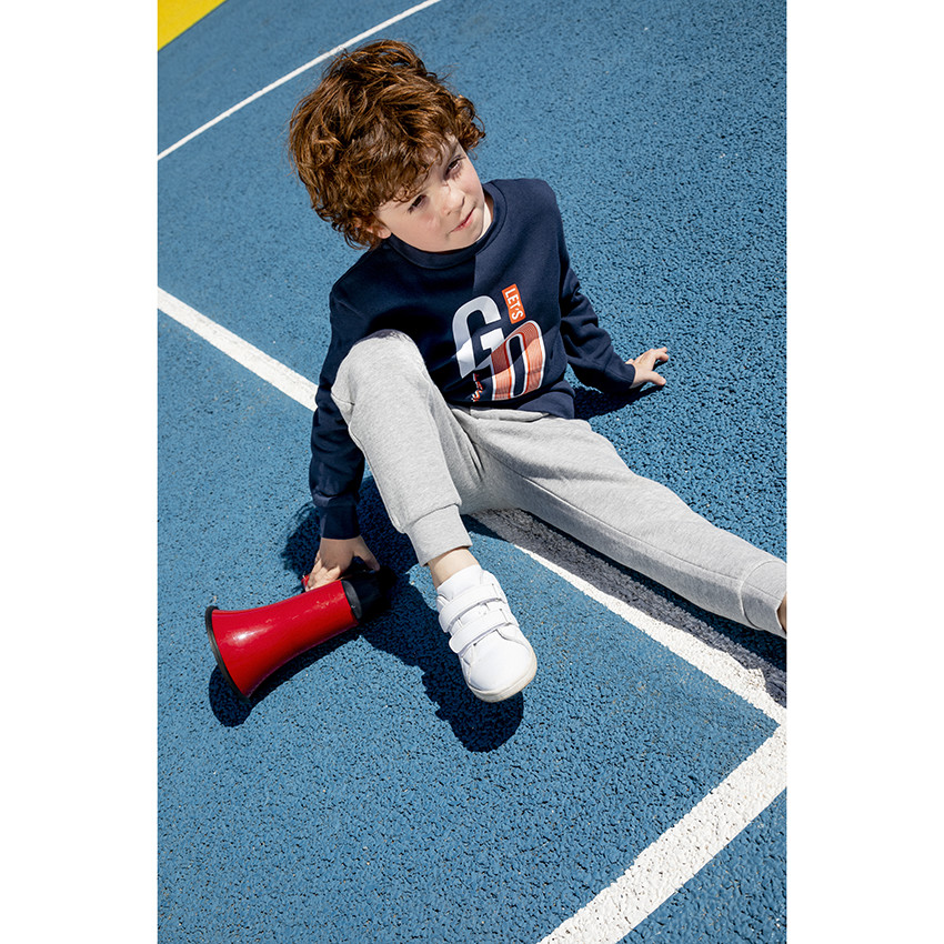 Jogging molleton με μήνυμα σχέδιο για αγόρι 