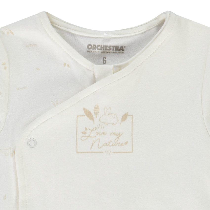 Φορμάκι βαμβακερό imprimé feuilles για bebe 