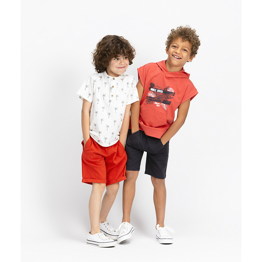 Ensemble de plage T-shirt et short en jersey pour garçon 