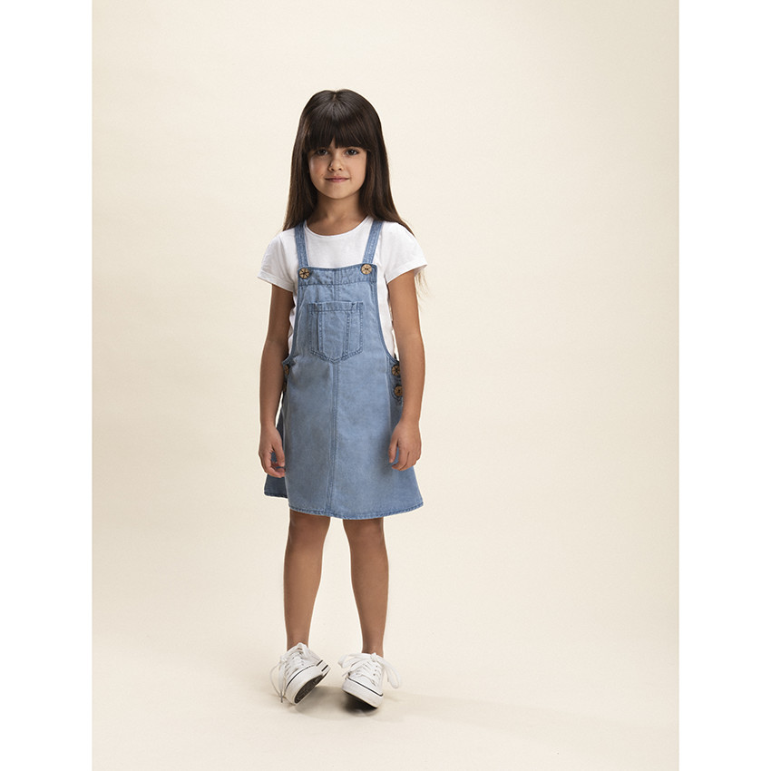 Φόρεμα σαλοπέτα από jean για κορίτσι 