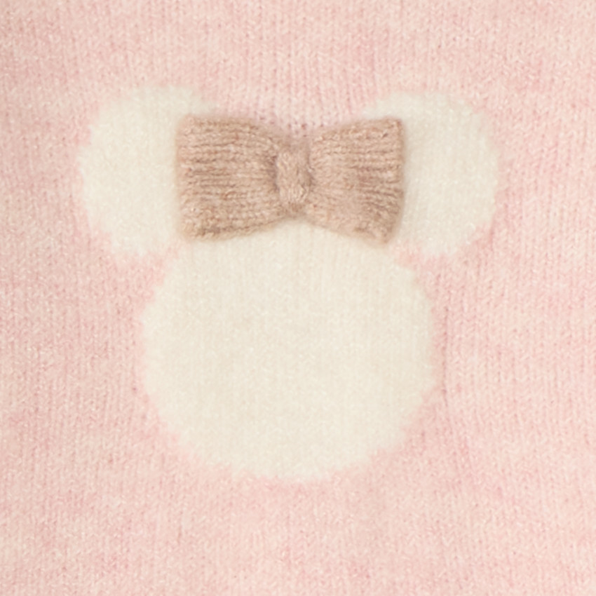 Φόρεμα κοριτσιού μωρού σε ροζ πλέξιμο Minnie Disney 