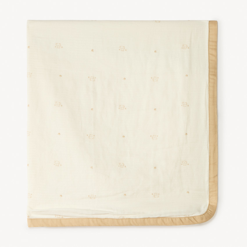 Κάλυμμα βρεφικού βελουτέ με εκτύπωση ελέφαντα 