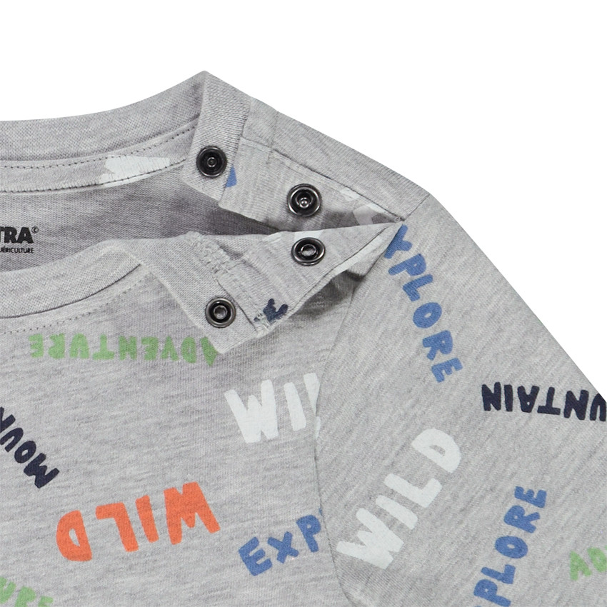 Σετ από 2 μακρυμάνικα μπλουζάκια φαντεζί για bebe αγόρι 