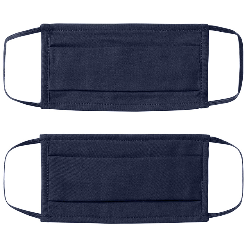 Σετ από 2 μονόχρωμες μάσκες για παιδιά AFNOR από ύφασμα - Σκούρο μπλε  Additional Σετ από 2 μονόχρωμες μάσκες για παιδιά AFNOR από ύφασμα - Σκούρο μπλε