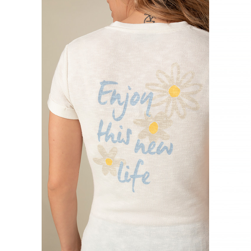 T-shirt manches courtes avec print 