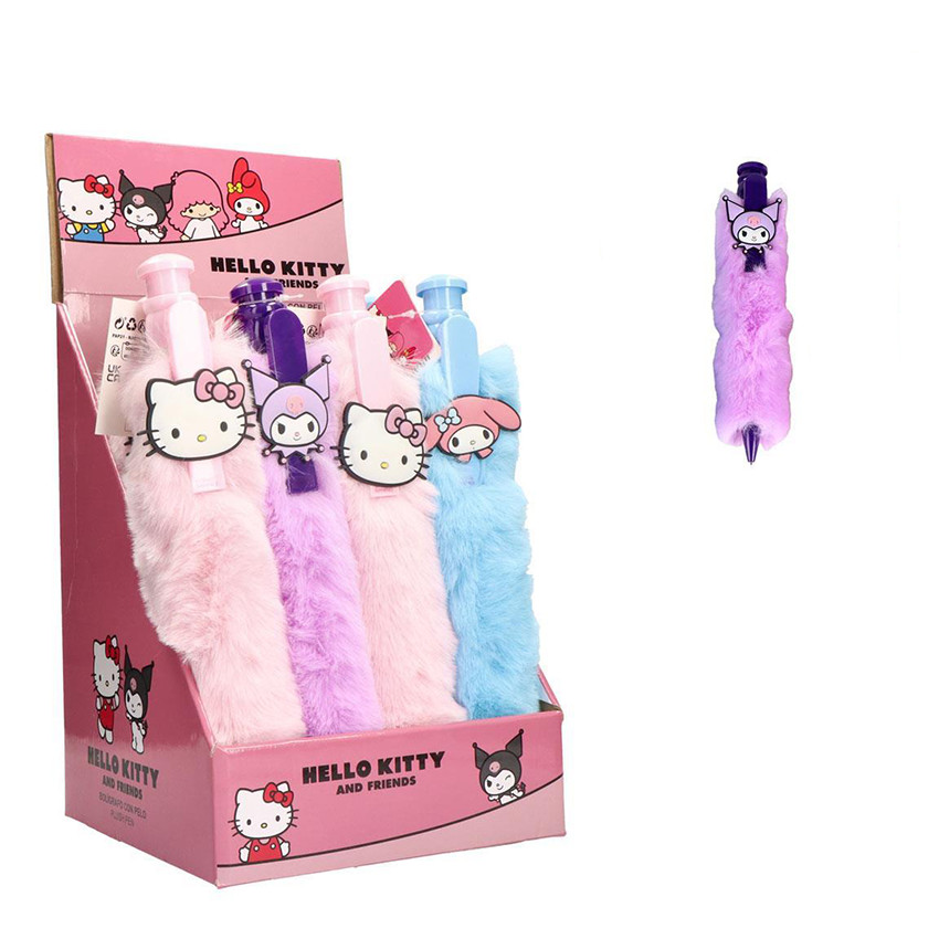 Λούτρινο στυλό Hello Kitty Μωβ - 1τμχ 