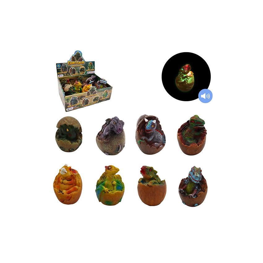 Αυγό Δεινοσαύρου 10εκ. Με Ηχο Και Φως - 1τμχ 