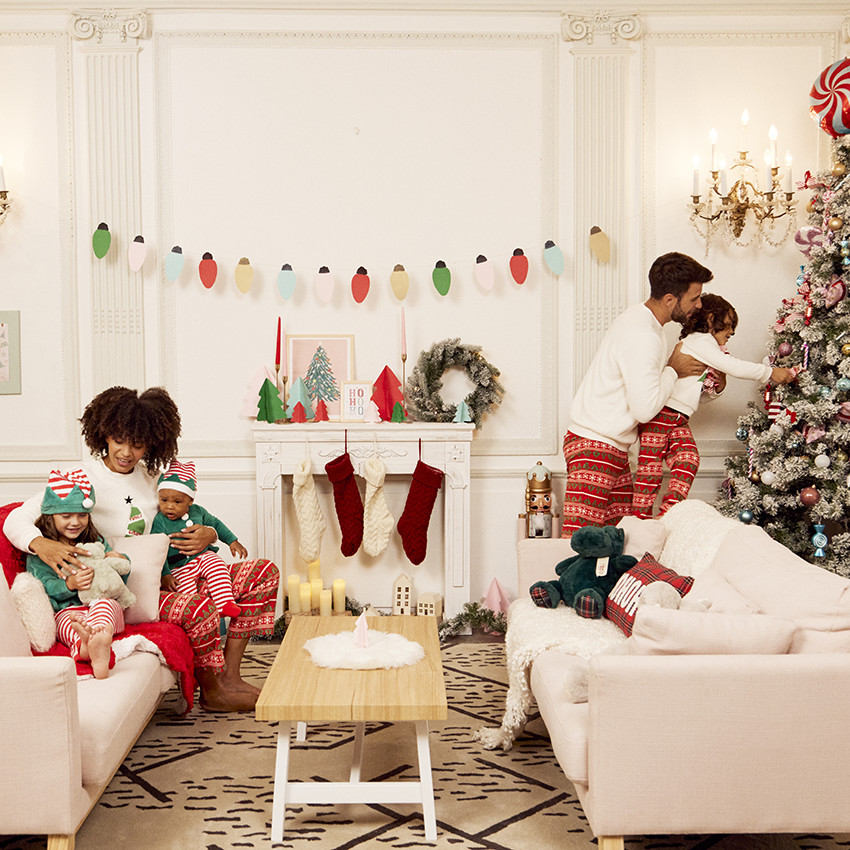 Πιτζάμα εγκυμοσύνης 2 τμχ. από sherpa με σχέδιο Χριστουγέννων 