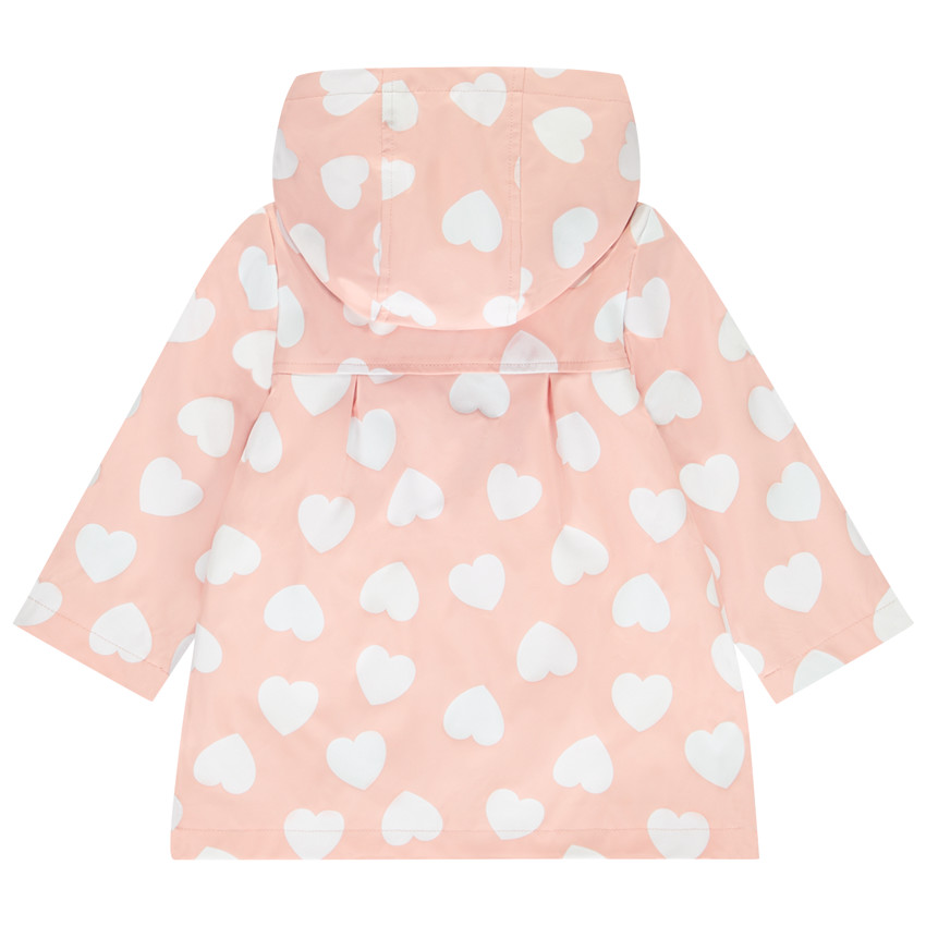 Πάρκα από καουτσούκ με αλλαγή χρώματος και σχέδιο καρδιές για μωρό κορίτσι 