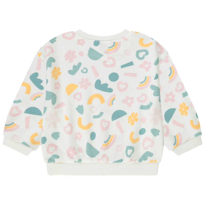 Sweat oversize imprimé arty pour bébé fille 