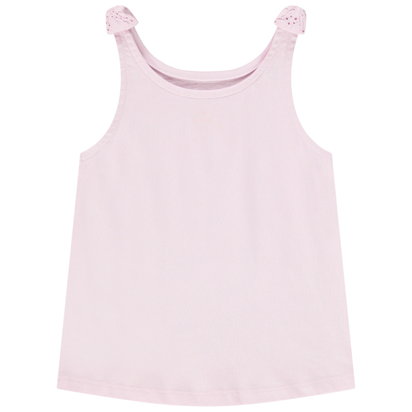 Αμάνικο μπλουζάκι βαμβακερό La reine des neiges Disney για κορίτσι 