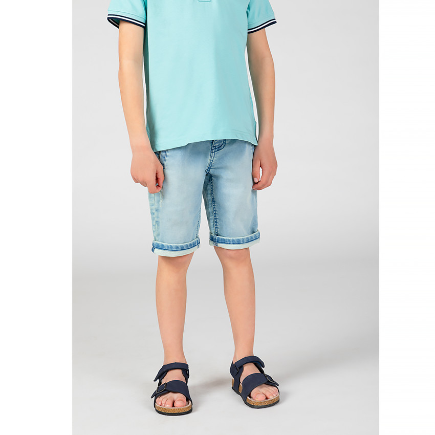 Bermuda effet jean pour garçon 