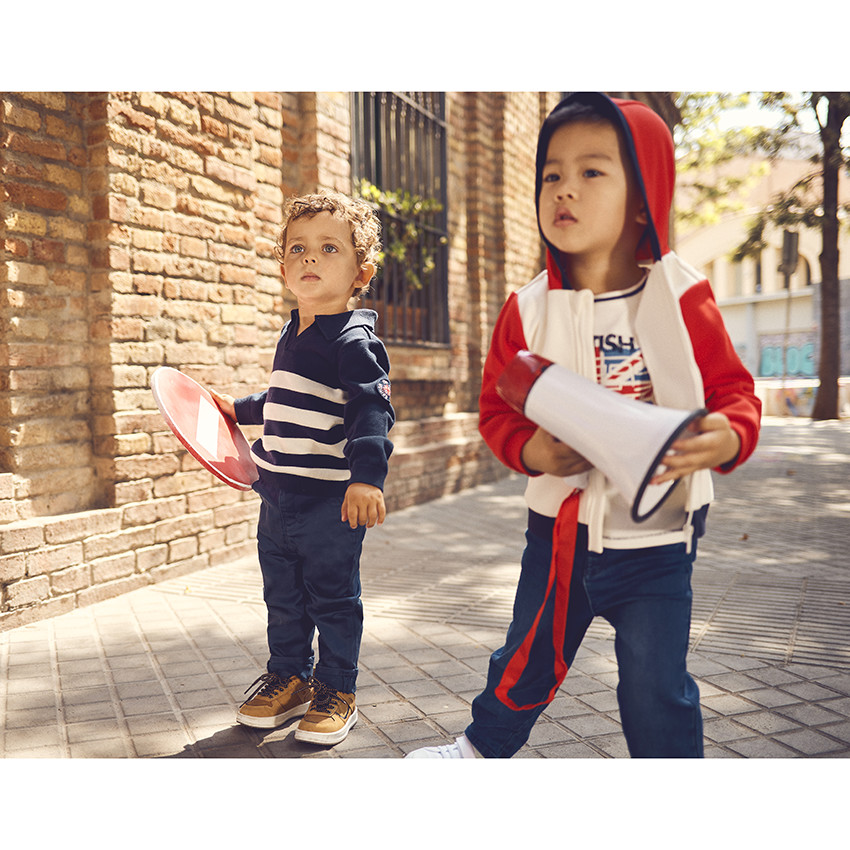 Ζακέτα με κουκούλα από molleton για μωρό αγόρι 