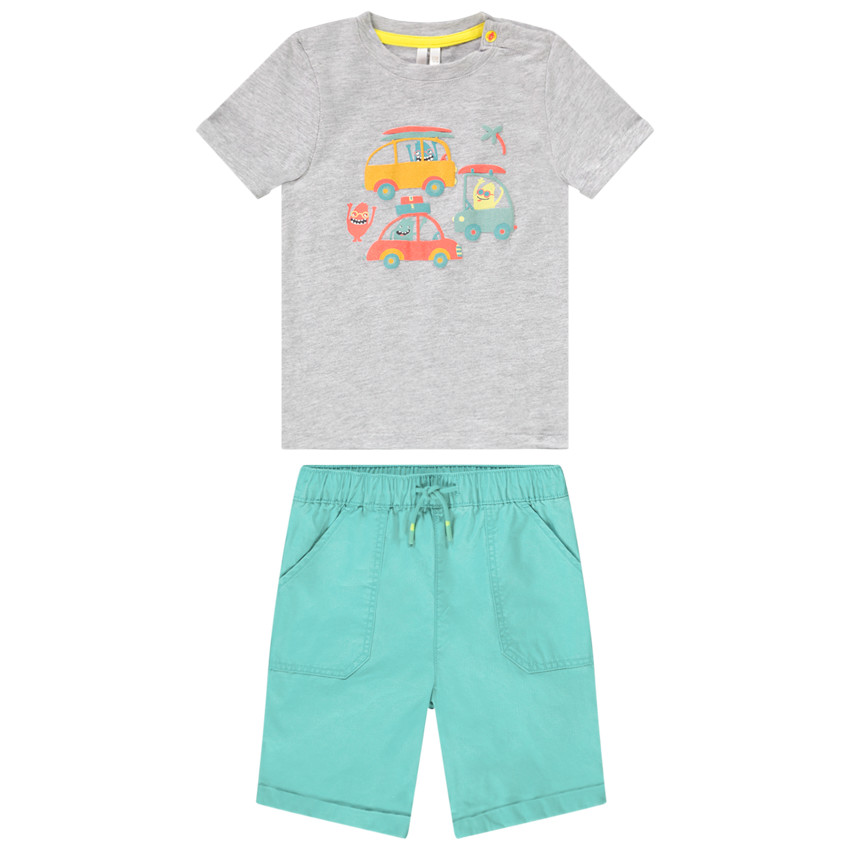 Ensemble t-shirt et bermuda pour bébé garçon 