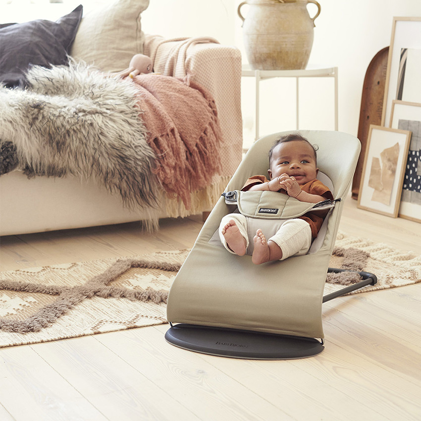 Ριλάξ απο βαμβακερό ύφασμα - Χακί / Μπεζ 