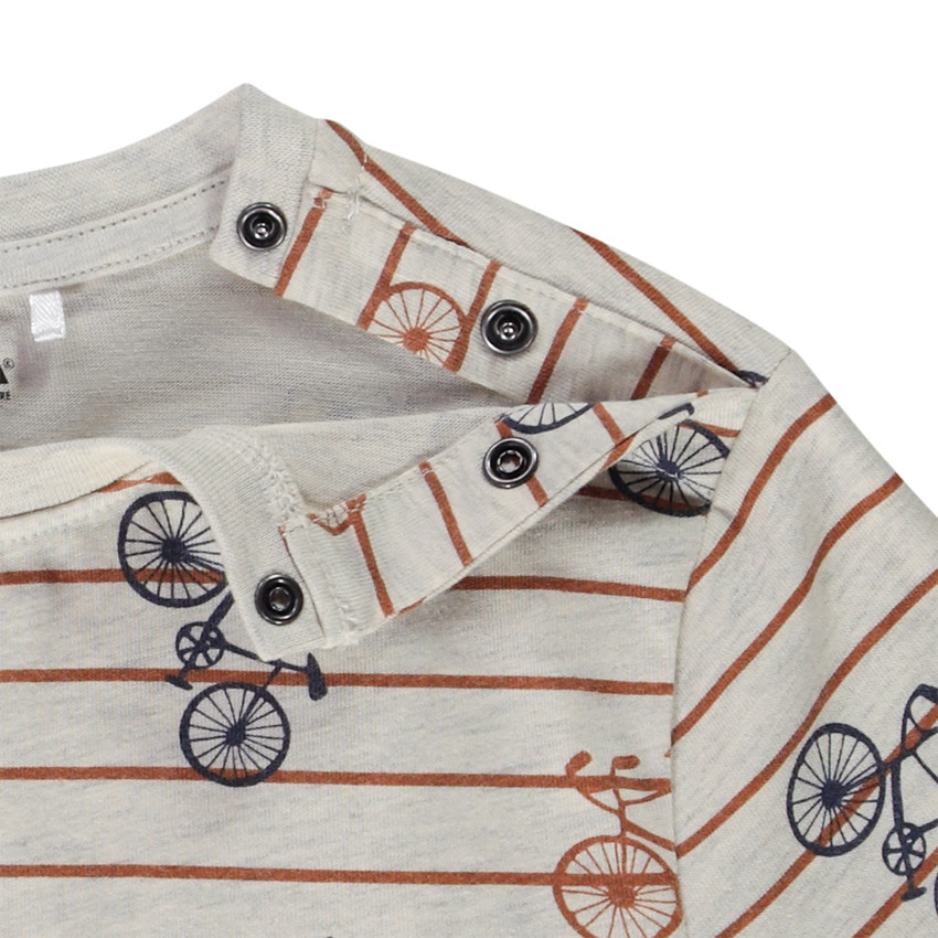 T-shirt μακρυμάνικο από jersey με φαντεζί σχέδιο για bebe αγόρι 