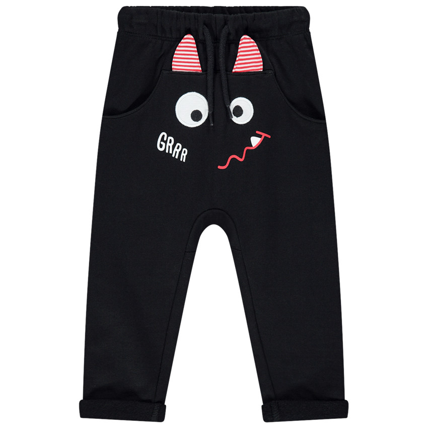 Pantalon de jogging en molleton motif monstre  Additional Pantalon de jogging en molleton motif monstre