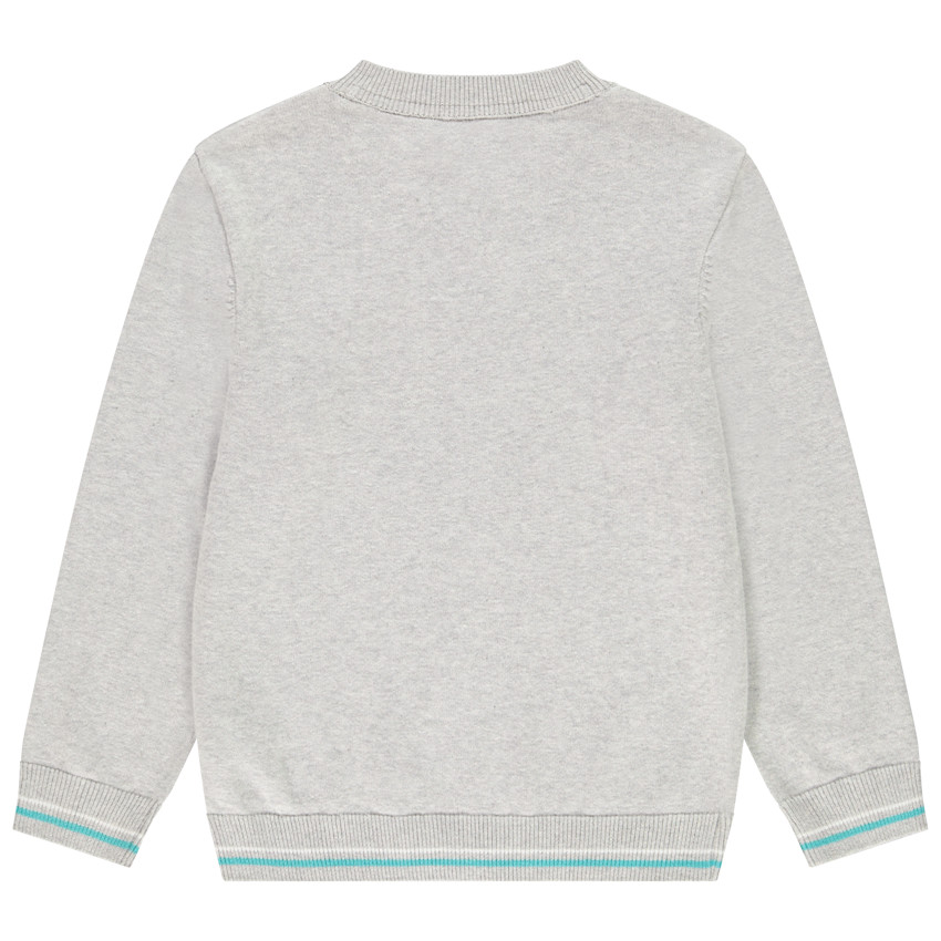 Πουλόβερ πλεκτό γιακάς V για αγόρι 