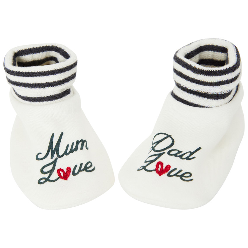 "Παπούτσια Mum & Dad Love από interlock για μωρό"  Additional "Παπούτσια Mum & Dad Love από interlock για μωρό"