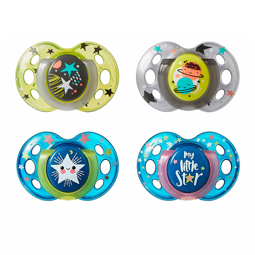 Πιπίλες σιλικόνης NIGHT 18-36 μηνών 