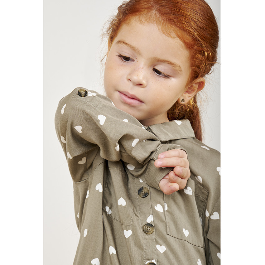 Φόρεμα μακρυμάνικο tencel για κορίτσι 