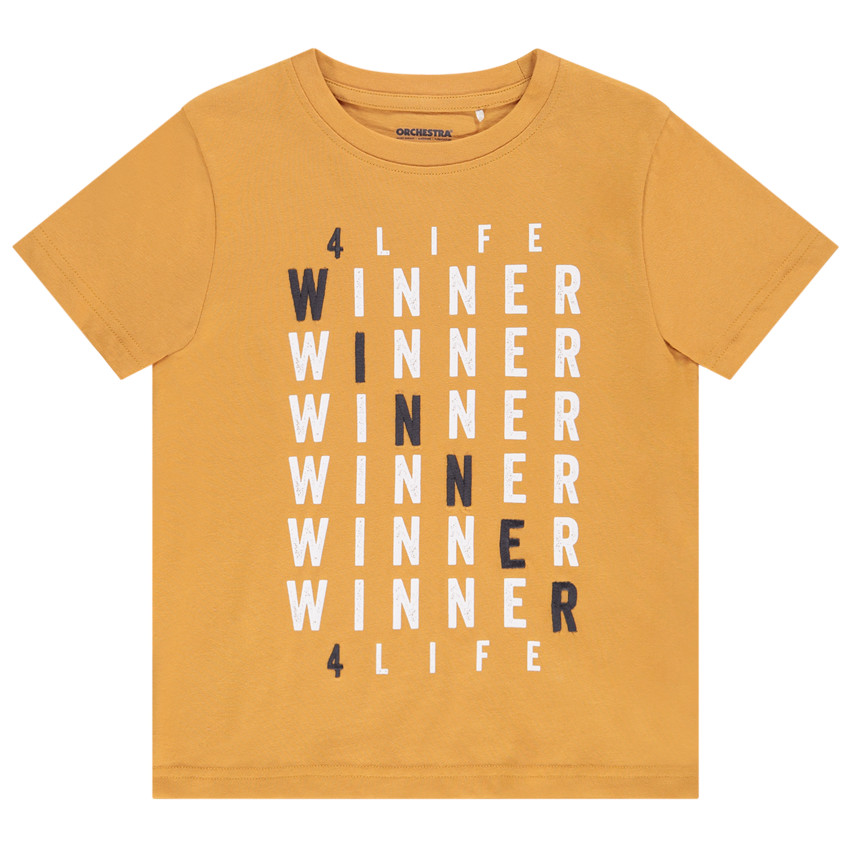 T-shirt manches courtes en jersey avec print pour garçon Main T-shirt manches courtes en jersey avec print pour garçon