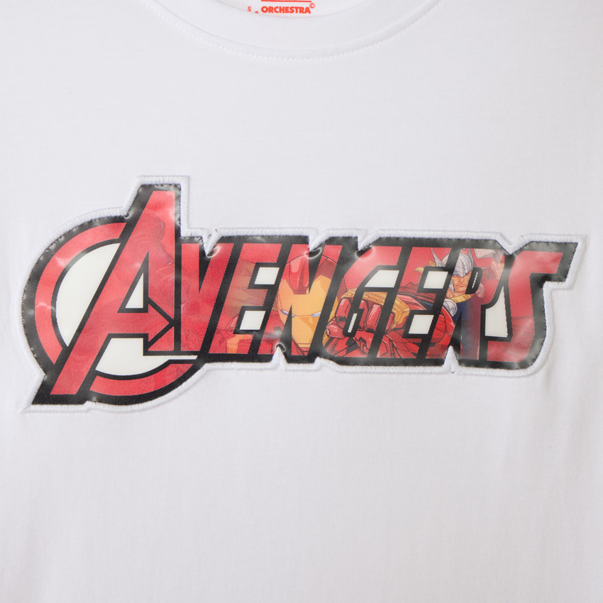 T-shirt à manches longues pour garçon avec impression lenticulaire Avengers Marvel 