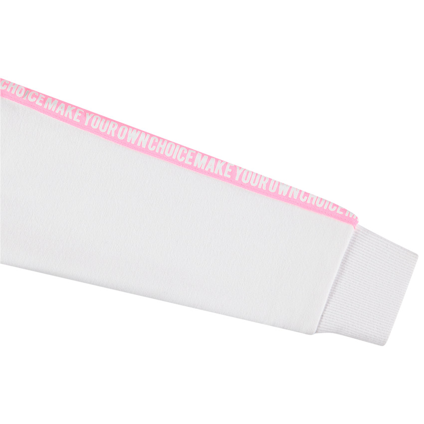 Φανελένια ζακέτα με κουκούλα και τυπωμένες φράσεις  