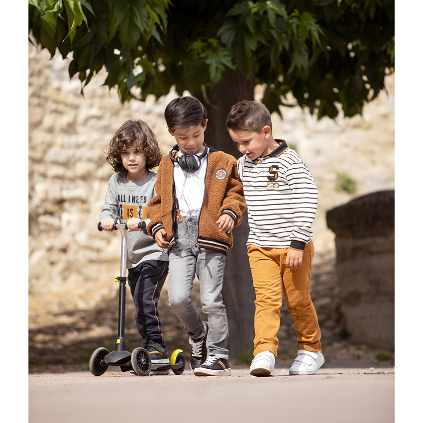 Jean στυλ ξεβαμμένο με τιράντες για αγόρι 