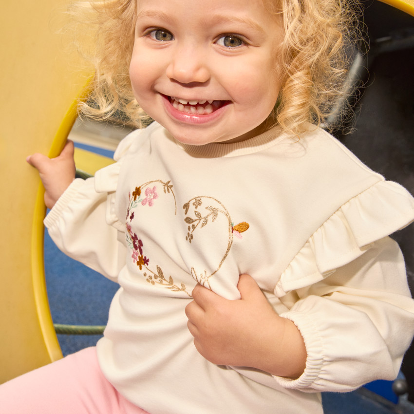 Σύνολο φανέλας + κολάν με σχέδιο για κορίτσι μωρού 