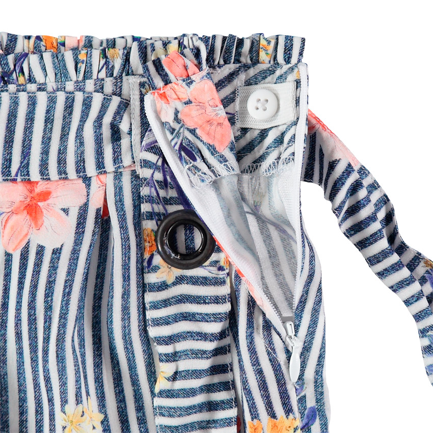 Σορτς ριγέ floral 