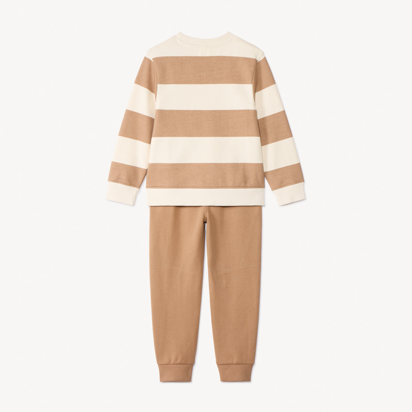 Σετ φόρμας με ριγέ φούτερ για αγόρι 