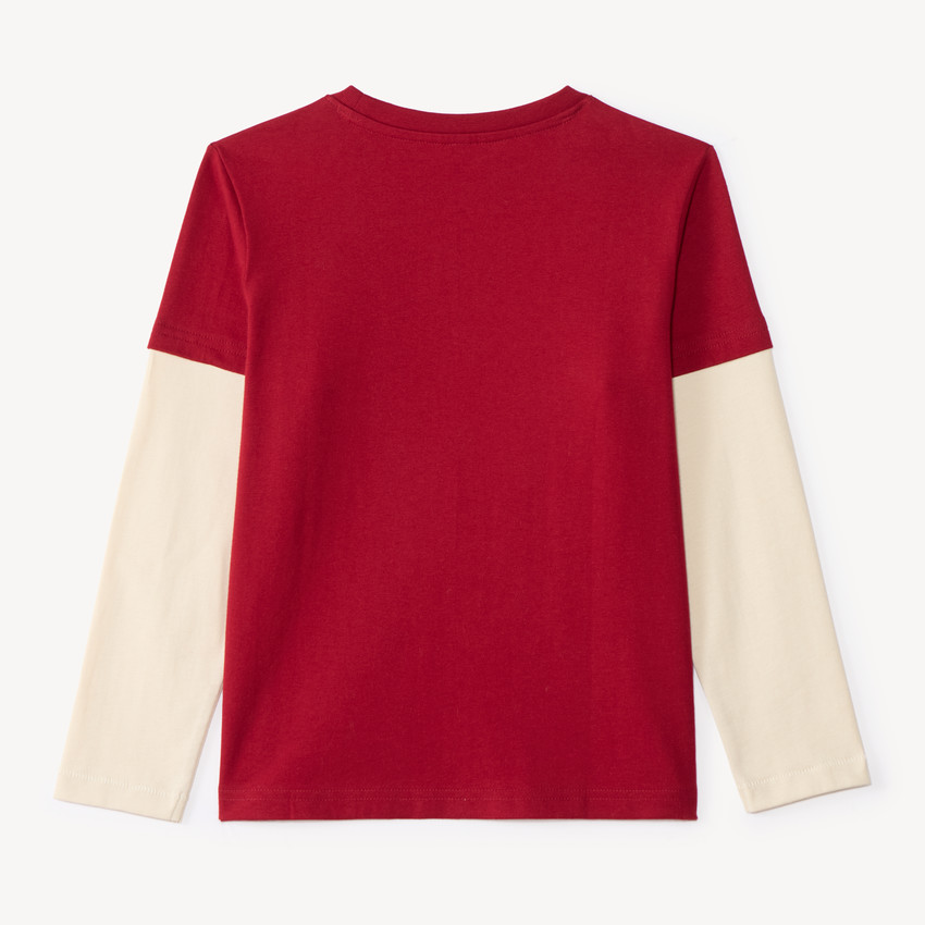 T-shirt αγοριού με μακριά μανίκια, εφέ 2 σε 1 Spider-Man Marvel 