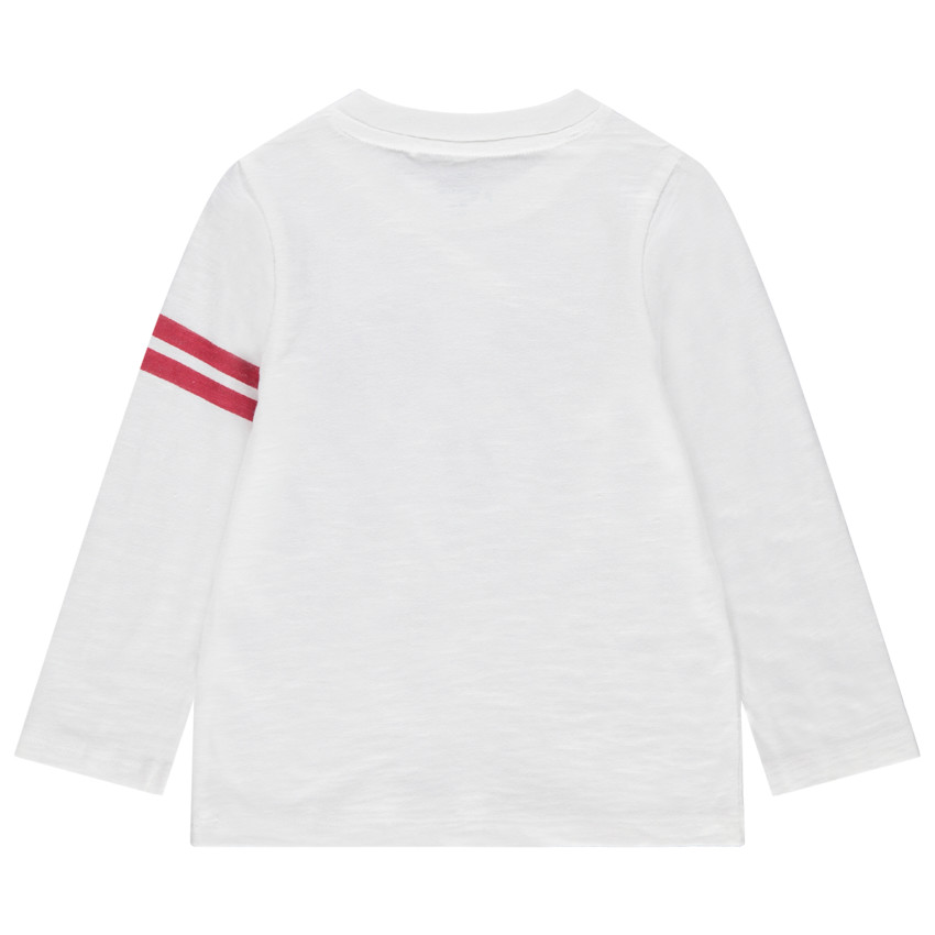 T-shirt manches longues en coton bio print Mickey Disney et bandes 