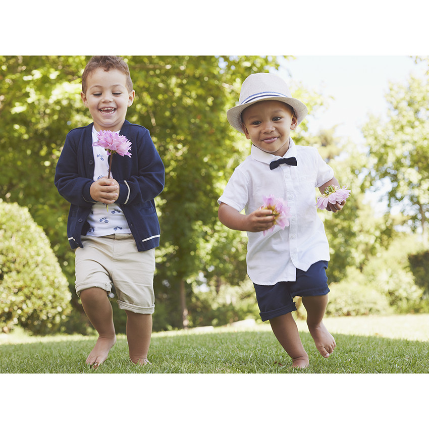 Μπορσαλίνο με κορδέλα από chambray για μωρό αγόρι 