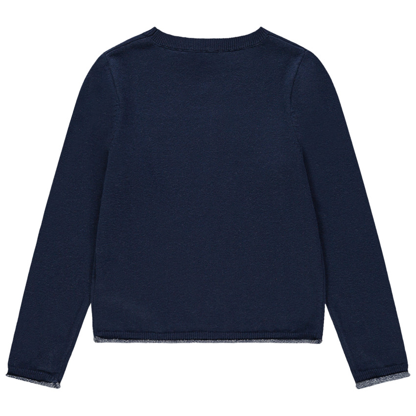 Πουλόβερ πλεκτό με μήνυμα σε μαγικές παγιέτες 