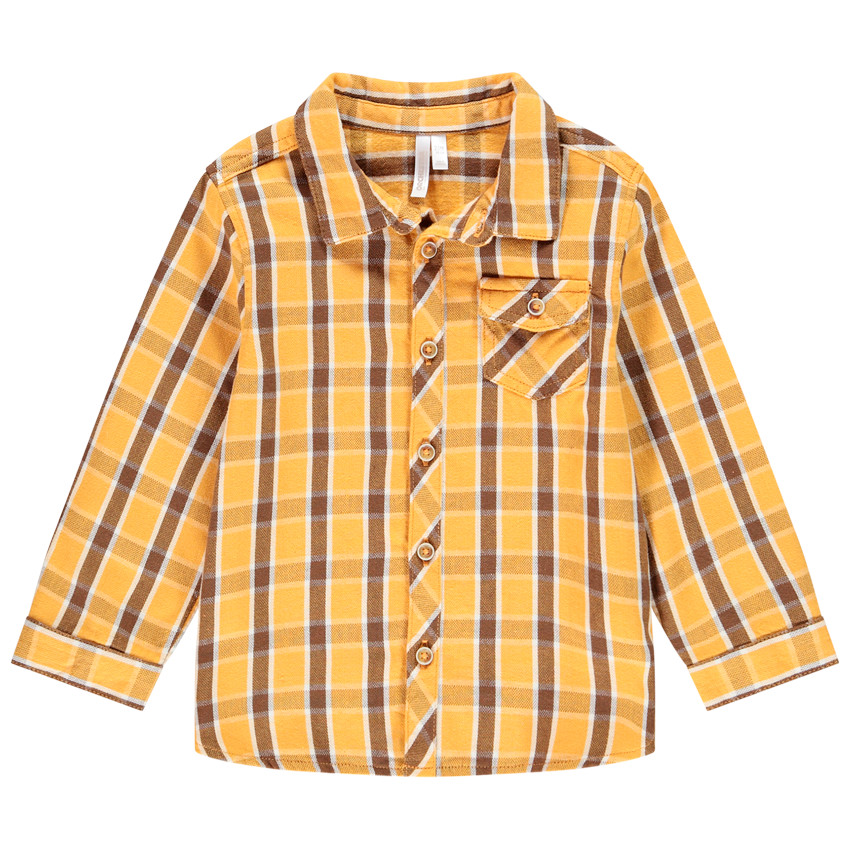 Πουκάμισο μακρυμάνικο καρό για bebe αγόρι 