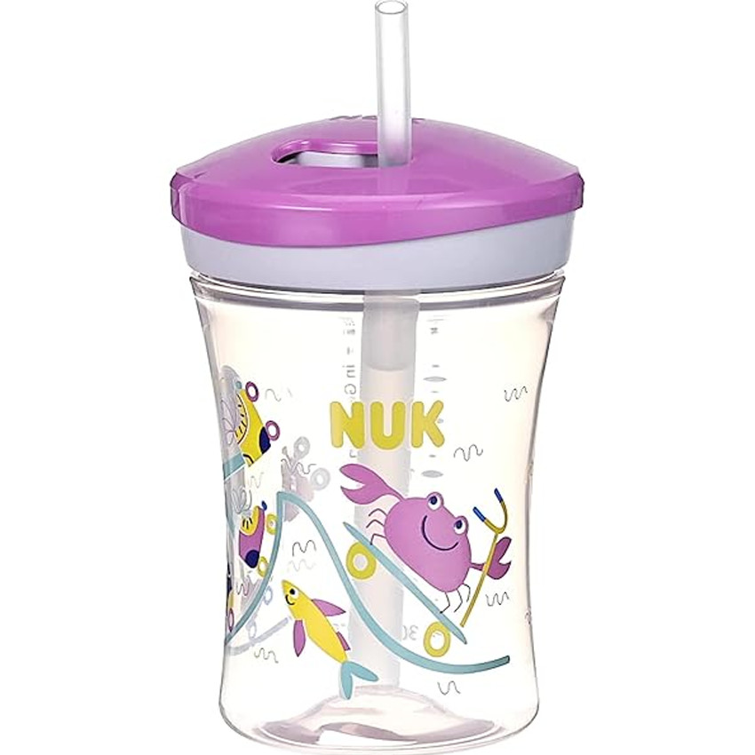 NUK Action Cup 230ml με καλαμάκι 