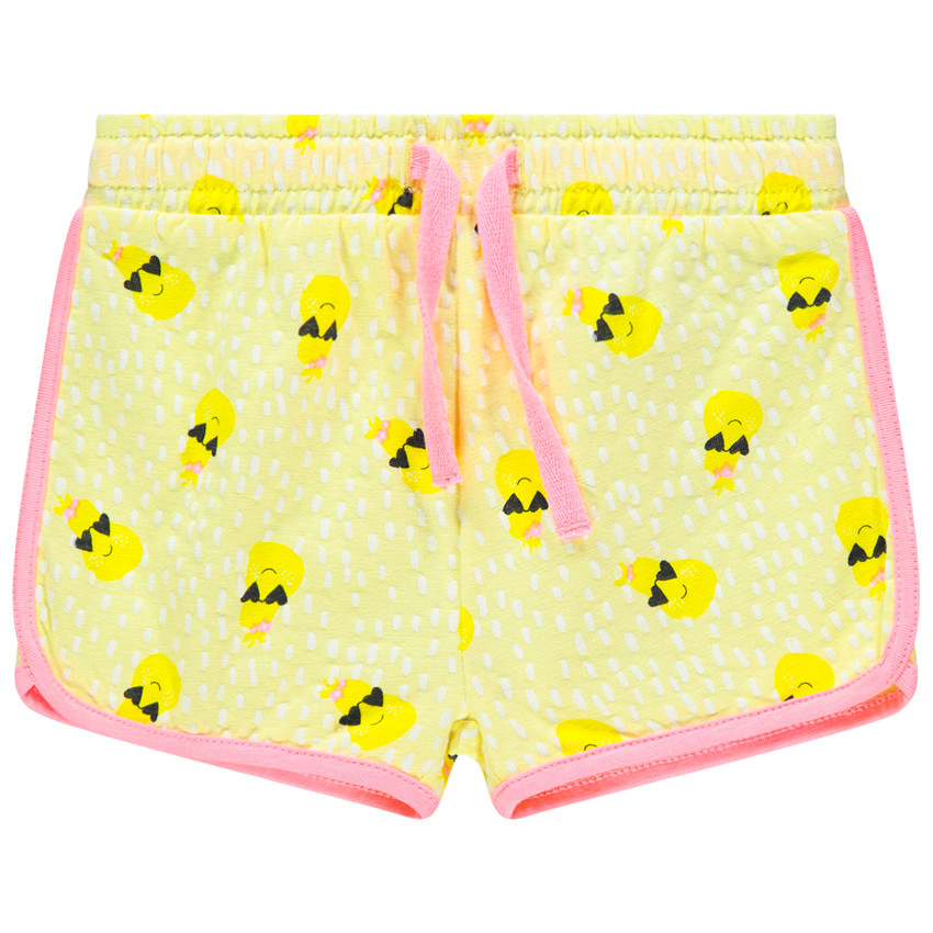 Σορτς βαμβακερό με φαντεζί σχέδιο για bebe κορίτσι 