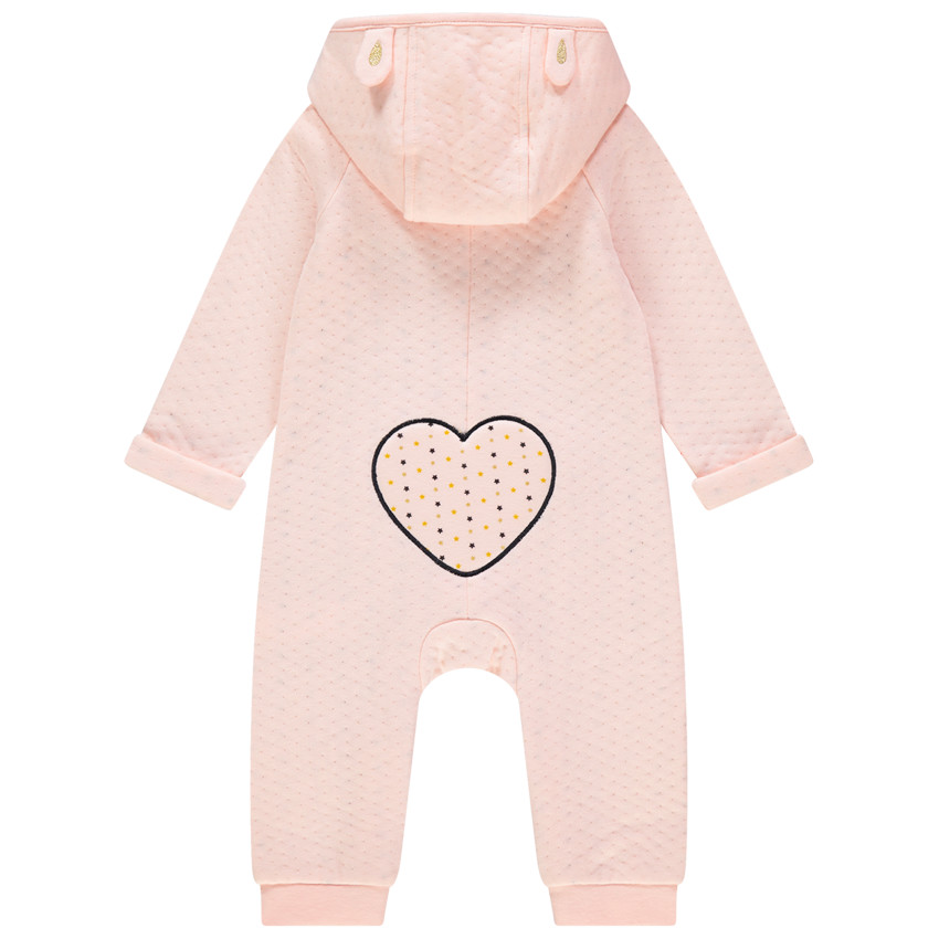 Combi μακρύ με κουκούλα για bebe κορίτσι 