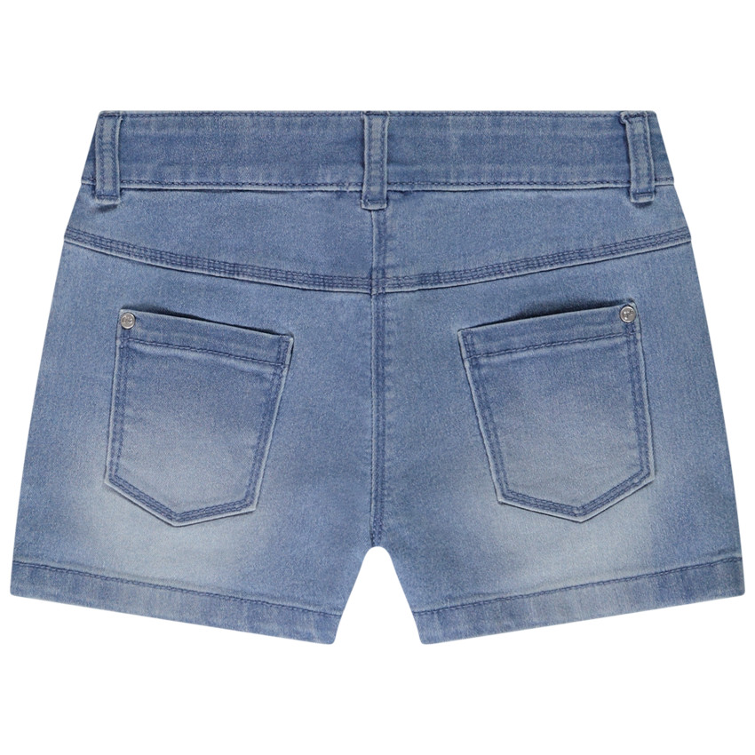 Σορτς από denim με εφέ ξεθωριασμένο για κορίτσι 