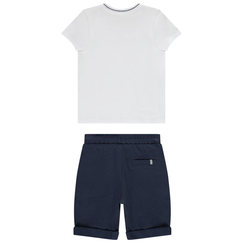 Σετ 2 τεμαχίων t-shirt print vélo + βερμούδα σε nid d