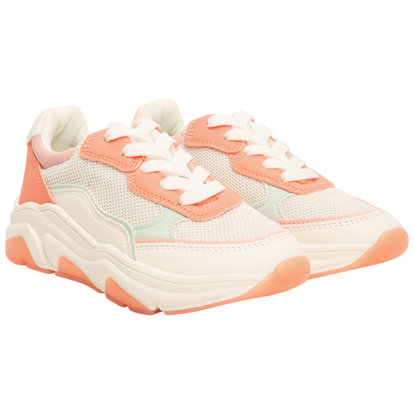 Αθλητικά παπούτσια με ενισχύσεις και mesh για κορίτσι 