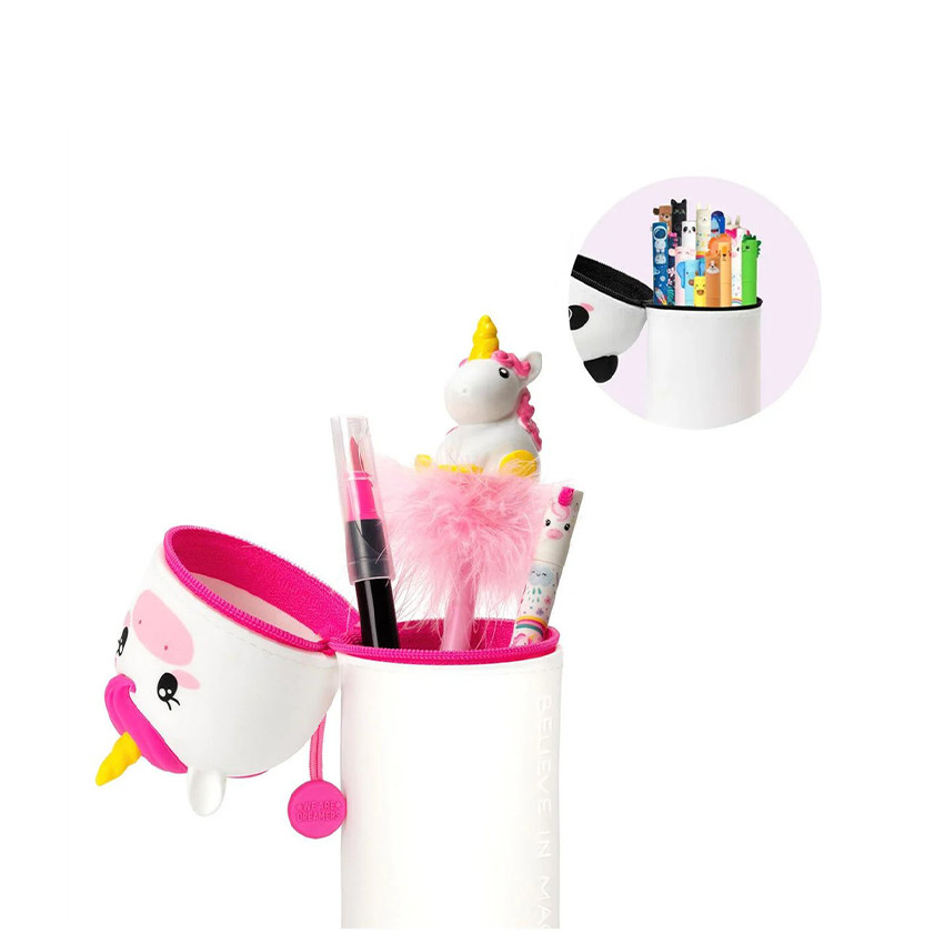 Κασετίνα από σιλικόνη Kawaii Unicorn 