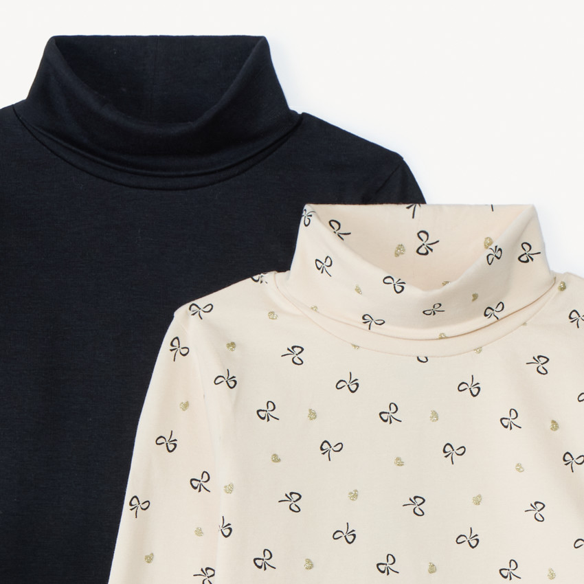 Σετ από 2 μπλουζάκια ζιβάγκο για κορίτσι 