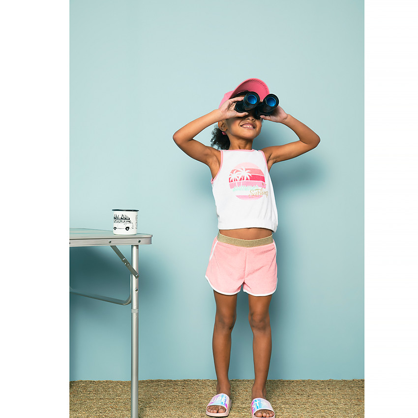 Ensemble de plage débardeur + short pour fille 